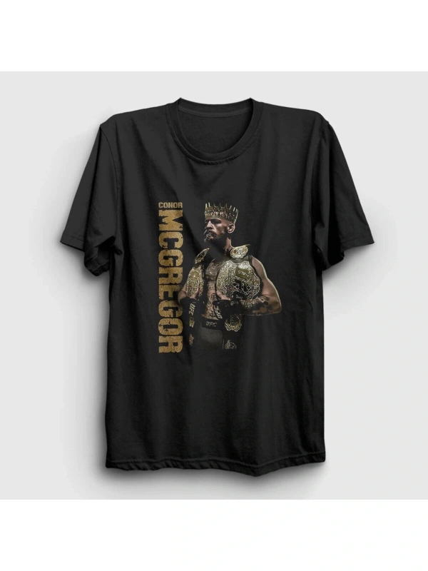 Kod Presss Unisex Siyah King Ufc Conor Mcgregor T-shirt 311720