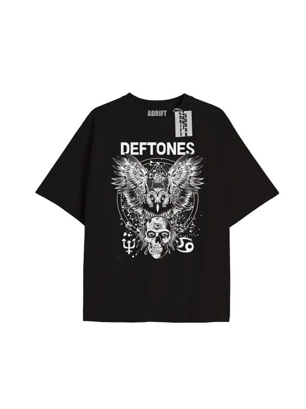 Kod Presss Unisex Siyah Owl Deftones T-shirt 139260tt