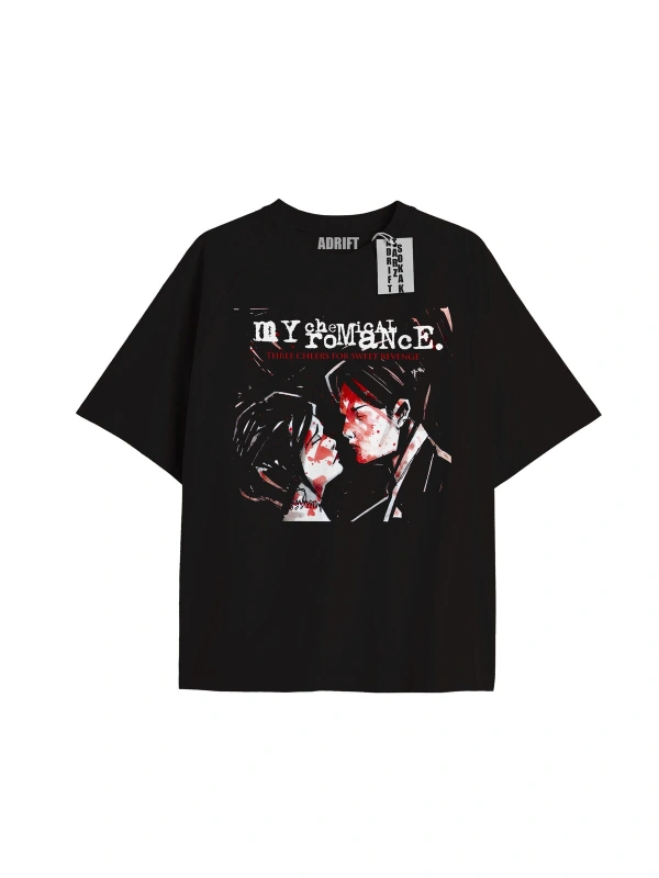 Kod Presss Unisex Siyah Revenge My Chemical Romance T-shirt 71840tt
