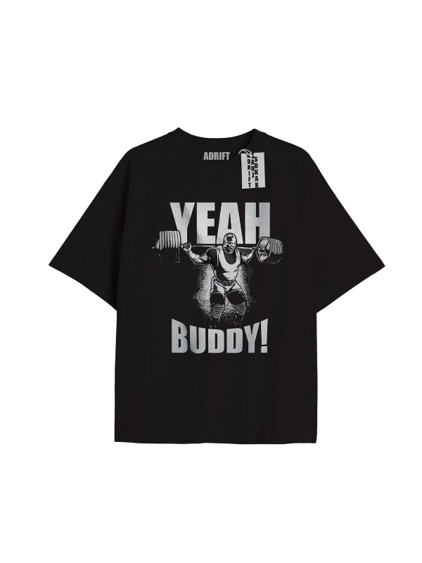 Kod Presss Unisex Siyah Yeah Buddy Gym Spor Ronnie Coleman T-shirt 363788tt