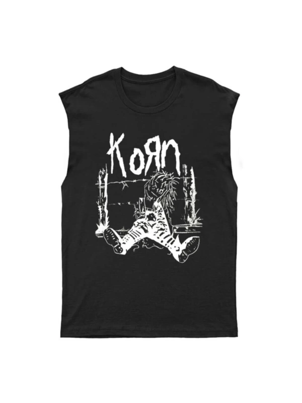 Korn Kesik Kol Tişört Kolsuz T-shirt Bkt5458