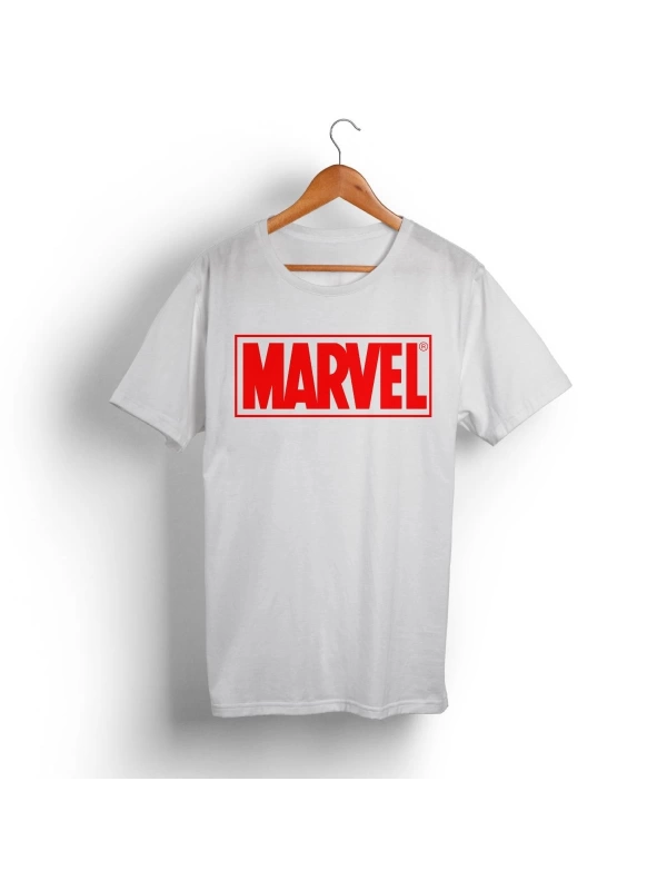 Küçük Marvel Logo Tişört
