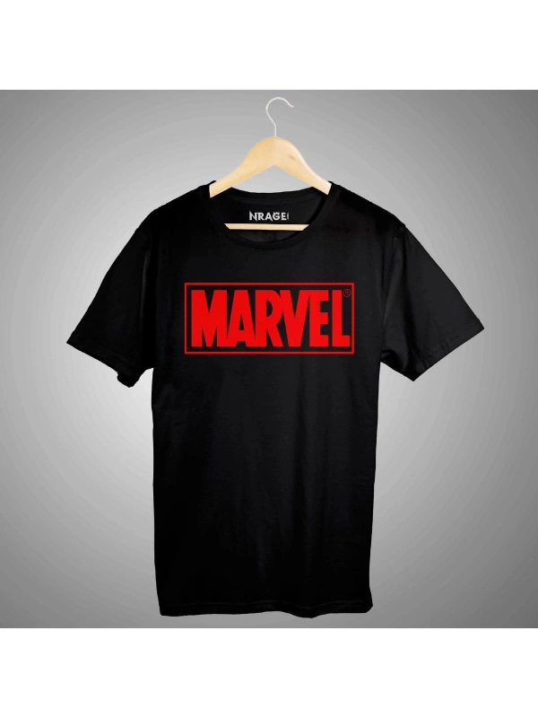Küçük Marvel Logo Tişört