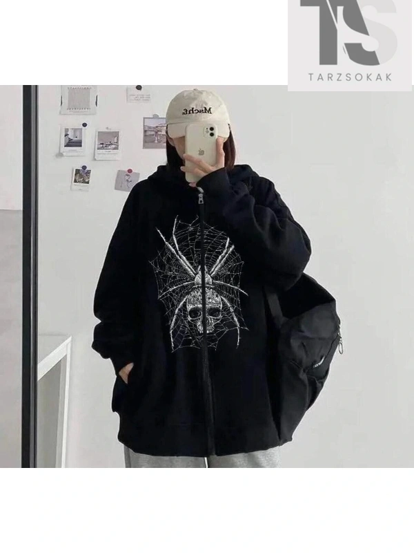 Kurukafa Örümcek Hırka Siyah