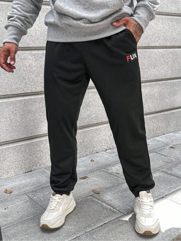 Letter Graphic Drawstring Waist Eşofman Altı