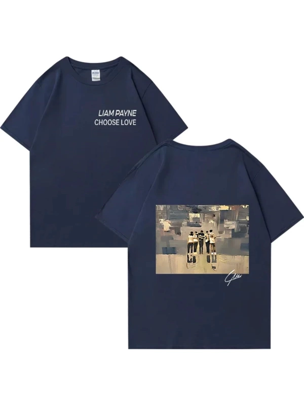 Liam Payne Choose Love Graphic T Shirt Mens Retro High Quality Fashion T-shirts Y2k Unisex O