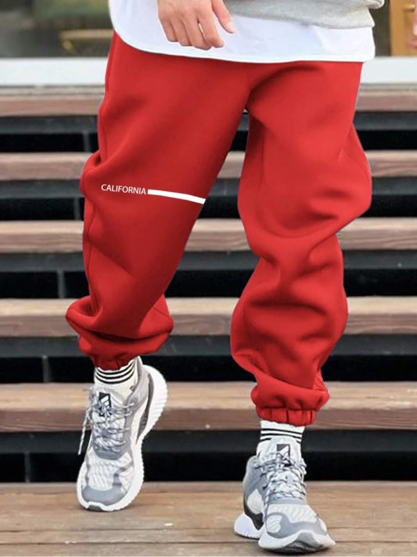 Manfinity Hypemode Erkek Harf Grafik İpli Bel Eşofman Altı