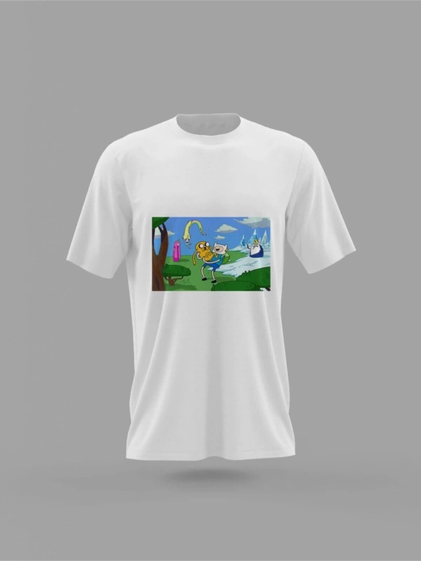 MAVİ Adventure Time Finn And Jake Baskılı T-shirt PNRMTSHRT1629