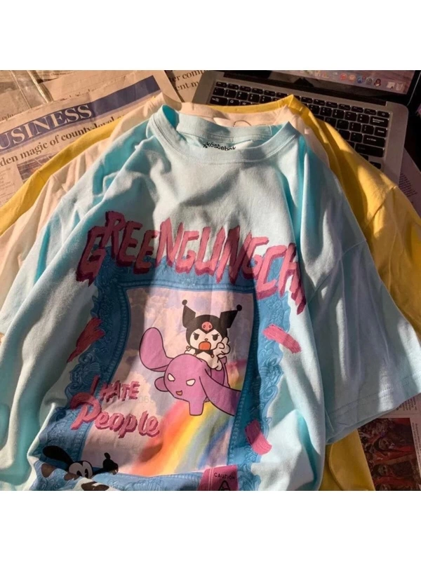 Mavi Anime Harajuku Kuromi - I Hate People T-shirt Et1972