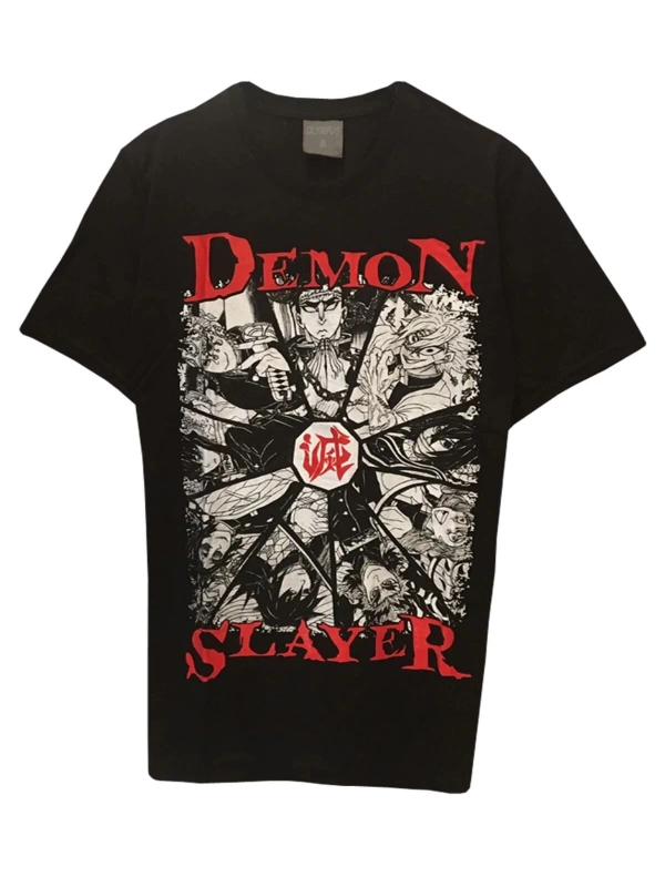MAVİ Anime Unisex Demon Slayer Baskılı Tişört DMNS58520