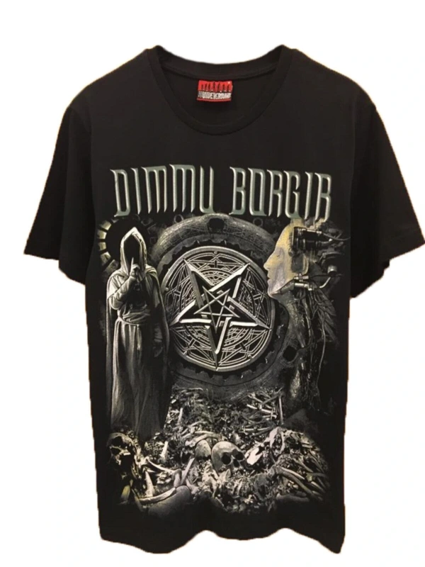 MAVİ Dimmu Borgir Unisex Rock Metal Müzik Tshirt WSXTG2258