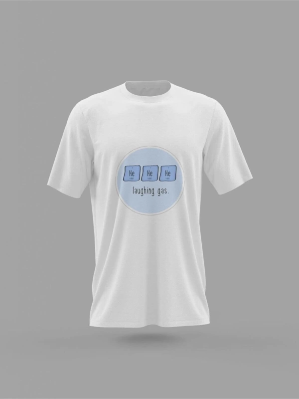 MAVİ Tyt Ayt Öğrencilere Gülme Gazı Kimya Sticker Baskılı T-shirt PNRMTSHRT4618