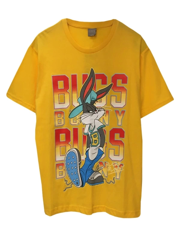 MAVİ Unisex Bugs Bunny Loney Tunnes Baskılı Sarı Tişört BGSBN8965