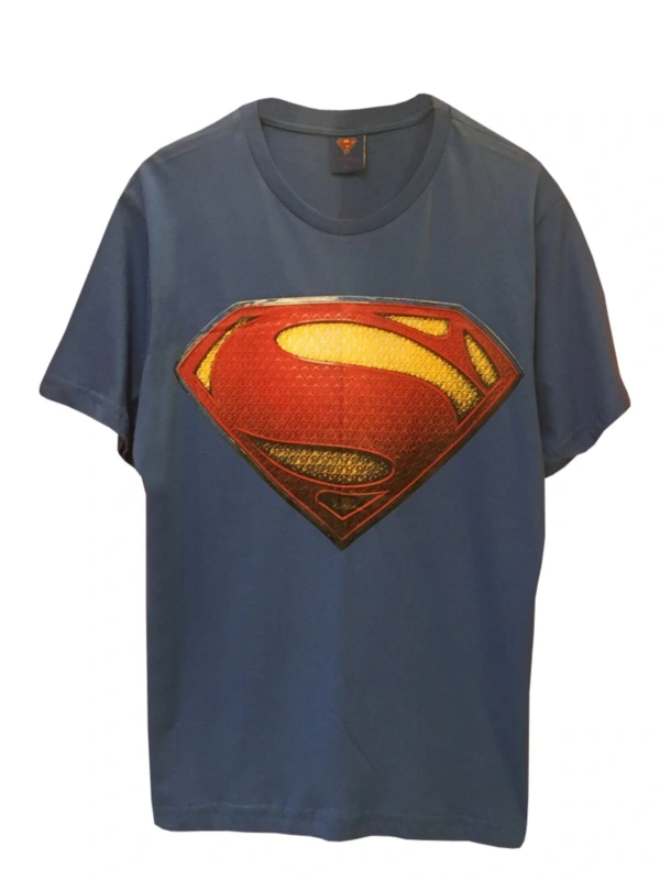 MAVİ Unisex Dc Superman Karakter Baskılı Tişört SPRMN568741