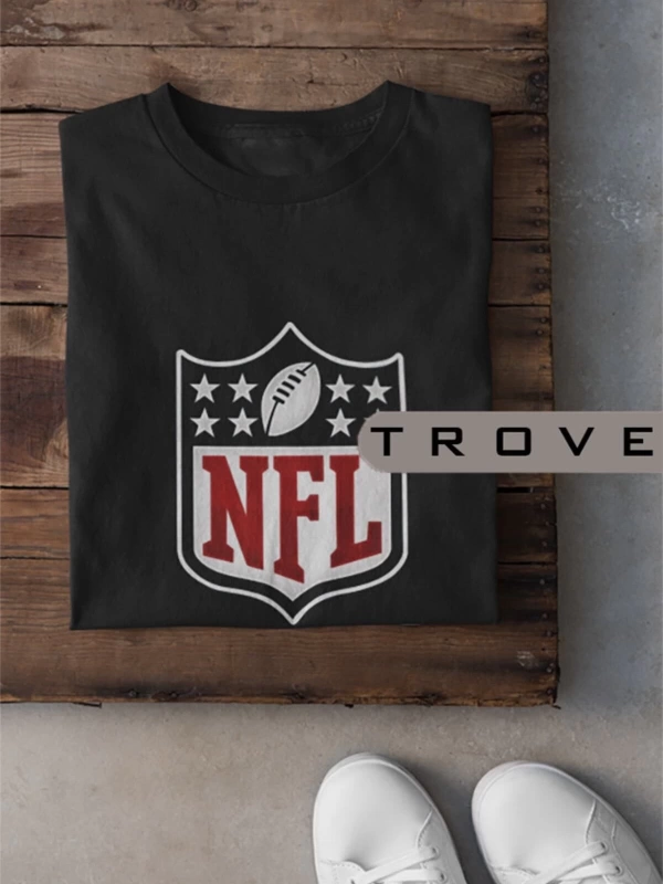 MAVİ Unısex Kadın Erkek Nfl Amerikan Futbolu Canton Baskılı Siyah Beyaz % 100 Pamuk Tasarım