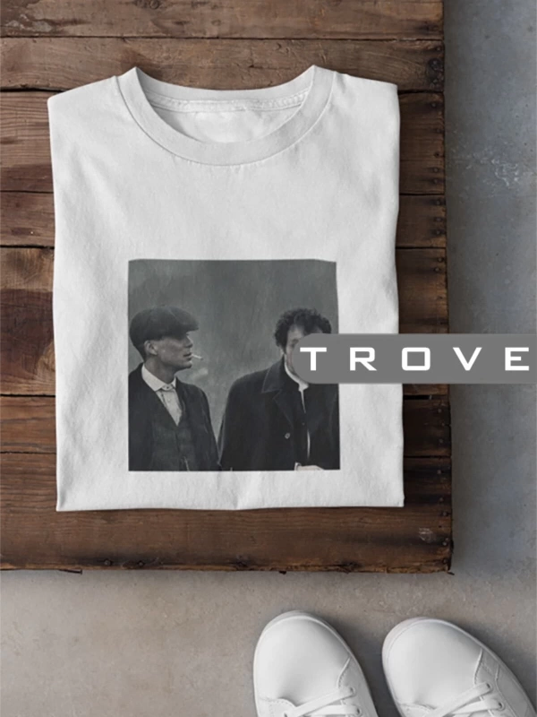 MAVİ Unısex Kadın Erkek Thomas Shelby Müslüm Baba Danışma Siyah Beyaz Tasarım Baskılı %100 P