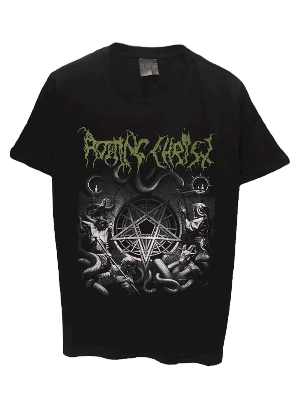 MAVİ Unisex Rock Müzik Christ Rotting Baskılı Siyah Tişört CHR9652