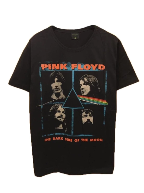 MAVİ Unisex Rock Müzik Pink Floyd Tshirt PNKF5874