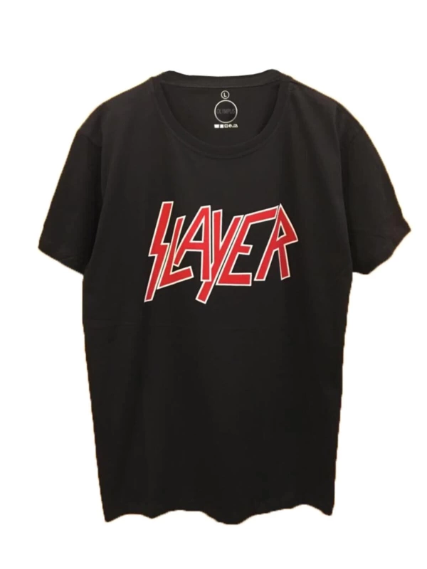 MAVİ Unisex Rock Müzik Slayer Siyah Tshirt DSSA6654