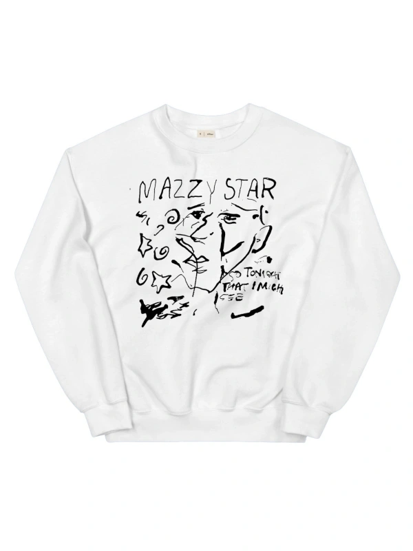 Mazzy Star Sweatshirt Beyaz