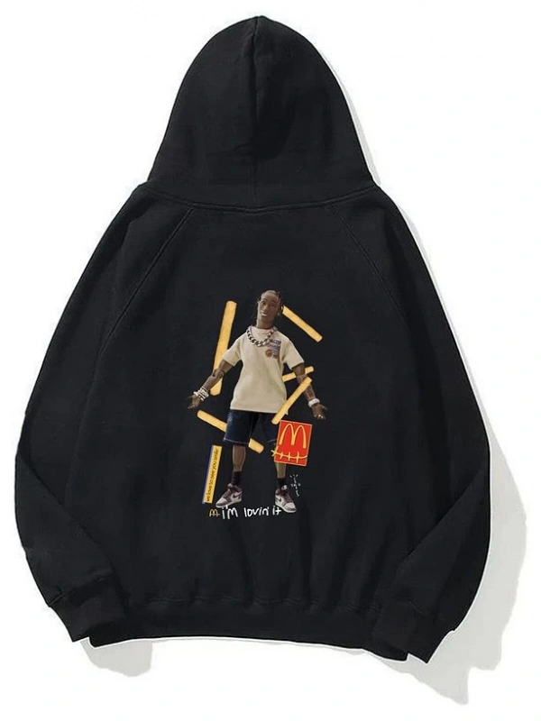 Mc Crew Cactus Jack Unisex Siyah Sweatshirt Siyah
