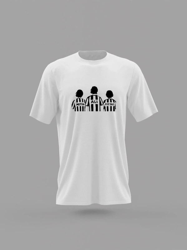 Metin Ali Feyyaz Efsaneler Futbolcu Tasarım Baskılı T-shirt PNRMTSHR