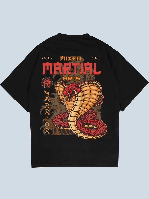 MMA Siyah Oversize Unisex T-shirt