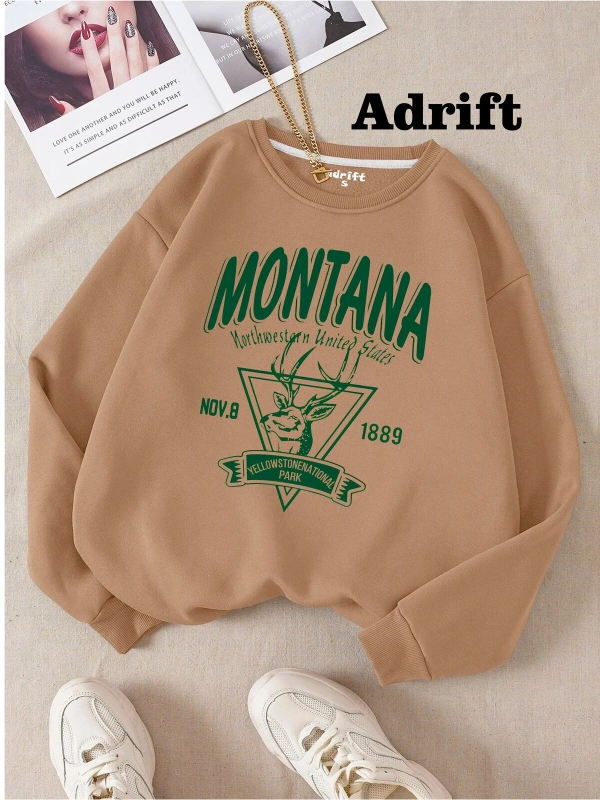 Montana Köstebek Sokak Trend Tasarım Harajuku/Gotik Bej