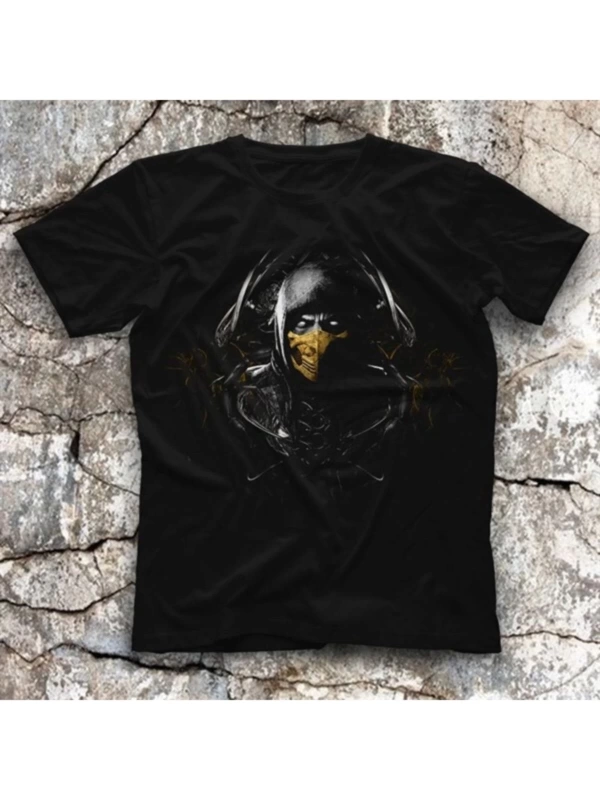 Mortal Kombat Siyah Unisex Tişört T-shirt