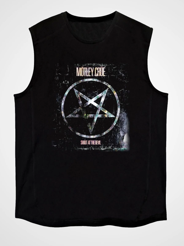 Mötley Crüe Siyah Kolsuz Tişört T-shirt