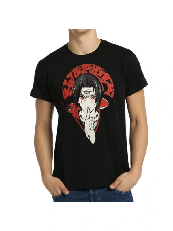 Naruto Itachi Uchiha Siyah Erkek Anime Tişört B111-142s