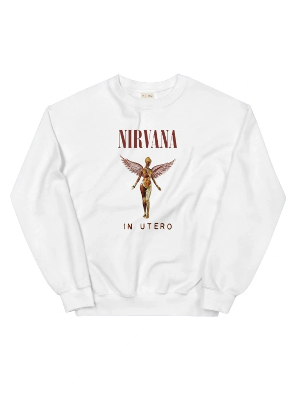 Nirvana Sweatshirt Beyaz