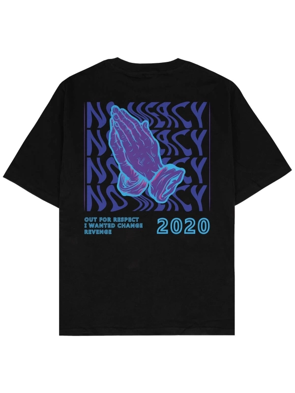 No Mercy Siyah Oversize Unisex T-shirt