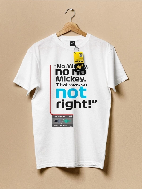No Mickey No No Beyaz T-shirt