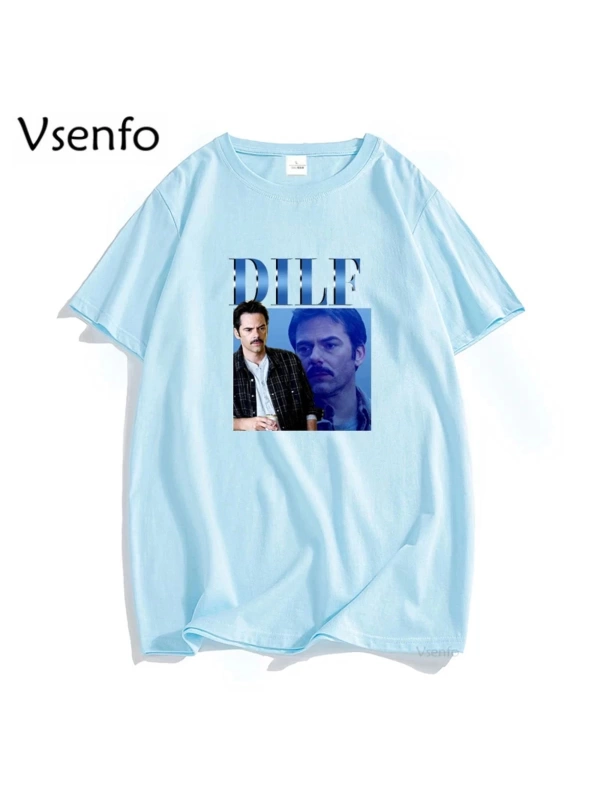 Orijinal DILF Charlie kuğu T-shirt kadın erkek alacakaranlık destan Merch Tshirt boy erkek T