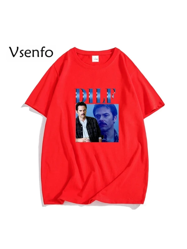 Orijinal DILF Charlie kuğu T-shirt kadın erkek alacakaranlık destan Merch Tshirt boy erkek T