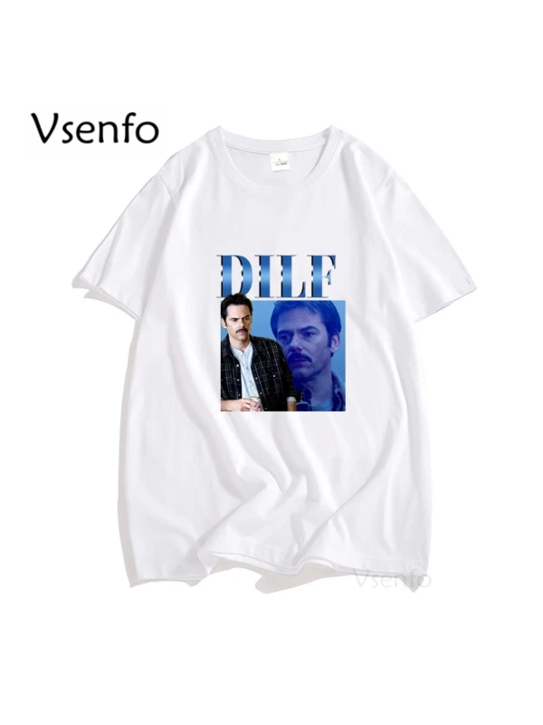 Orijinal DILF Charlie kuğu T-shirt kadın erkek alacakaranlık destan Merch Tshirt boy erkek T