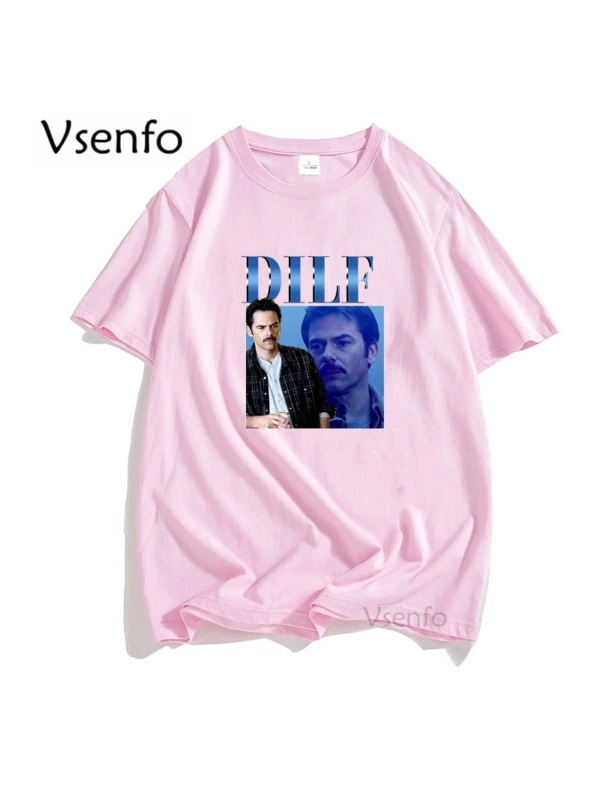 Orijinal DILF Charlie kuğu T-shirt kadın erkek alacakaranlık destan Merch Tshirt boy erkek T