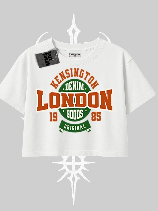 Oversize Crop Tshirt London Denim 1985