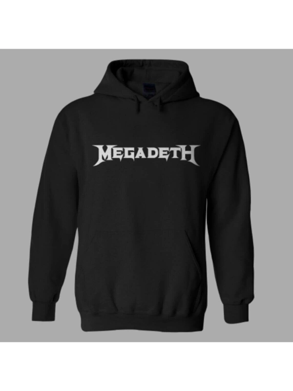 Oversize Megadeth Siyah Hoodie