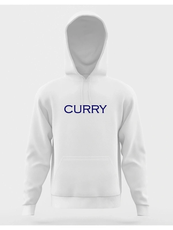 Oversize The Town Curry Kapüşönlu Hoodie Beyaz