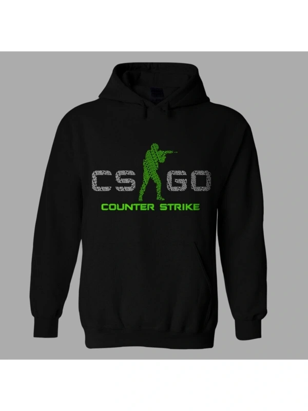 Oversize Unisex Cs Go Counter Strike Siyah Sweatshirt