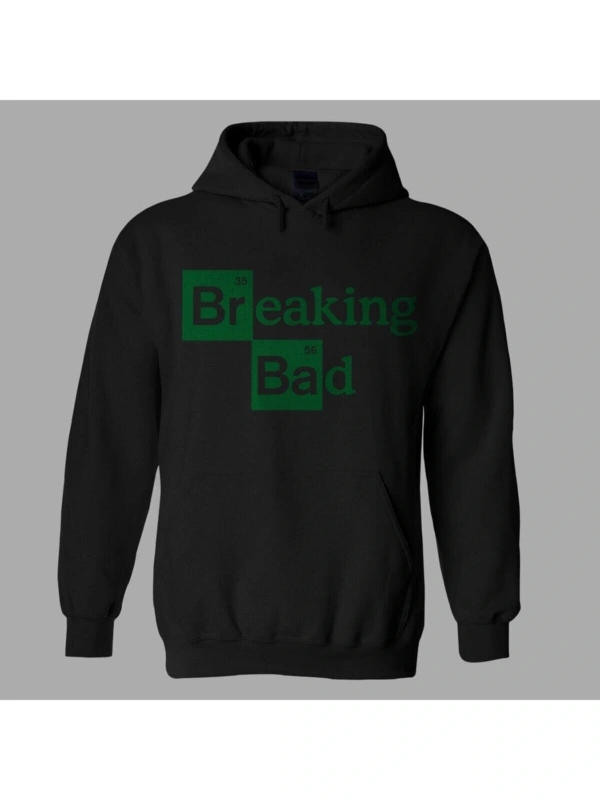 Oversize Unisex Siyah Breaking Bad Hoodie