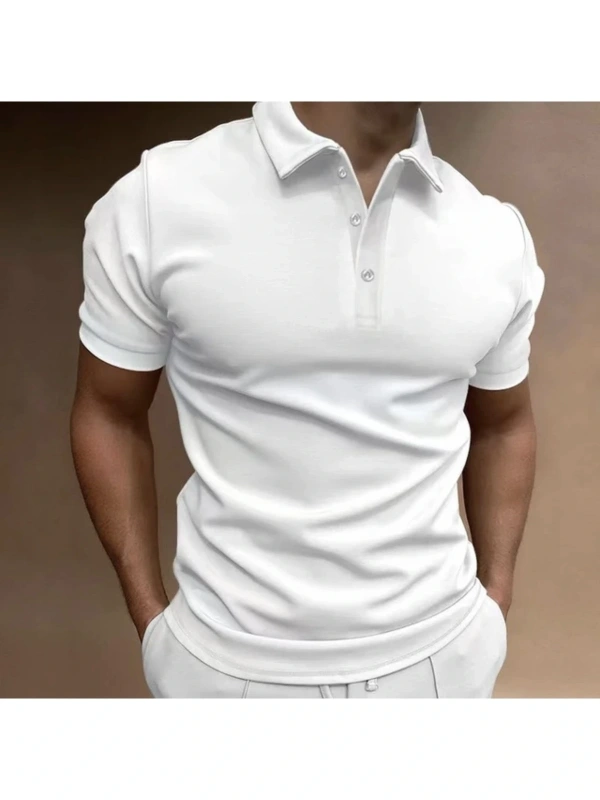 Özel Tasarım Düğmeli Polo Yaka %100 Pamuk Spor-klasik Şık Busıness Erkek T-shırt