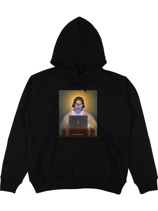 Pear Siyah Oversize Unisex Kapüşonlu Sweatshirt Hoodie