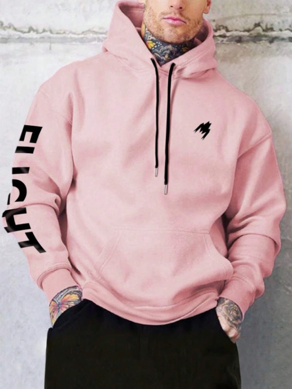 Pembe Flight Oversize Kapüşonlu Sweatshirt Pembe