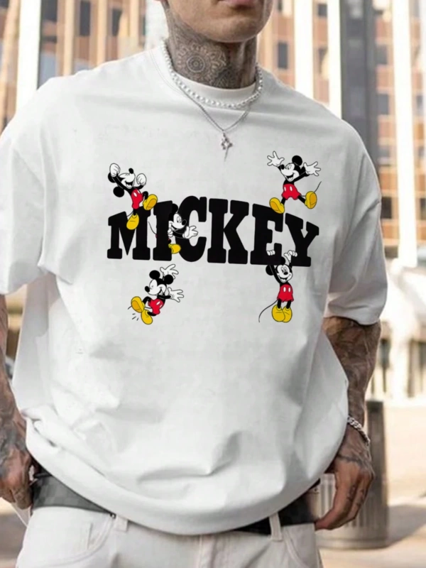 Popeye Collab Erkek Günlük Karikatür Baskılı Kısa Kollu Üst, Yaz