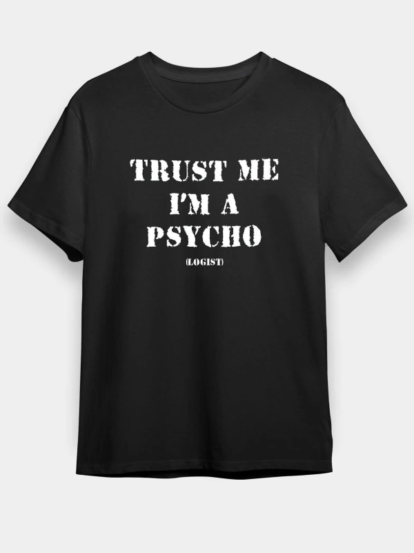 Psikolog Siyah Unisex Tişört T-Shirt