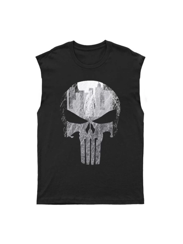 Punisher Kesik Kol Tişört Kolsuz T-shirt Bkt8225