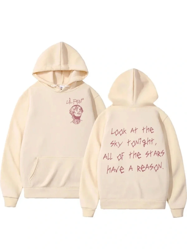 Rapçi Lil Peep tur konser Hoodie erkek Hip Hop moda ak ak Unisex at uzun kollu kapşo